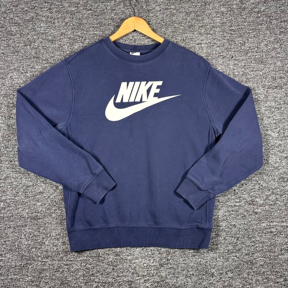 Nike Sportswear Club Fleece Crewneck Sweatshirt Navy Blue‎ DQ4912-410 Small